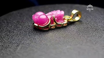 TỲ HƯU RUBY BỌC VÀNG 610T