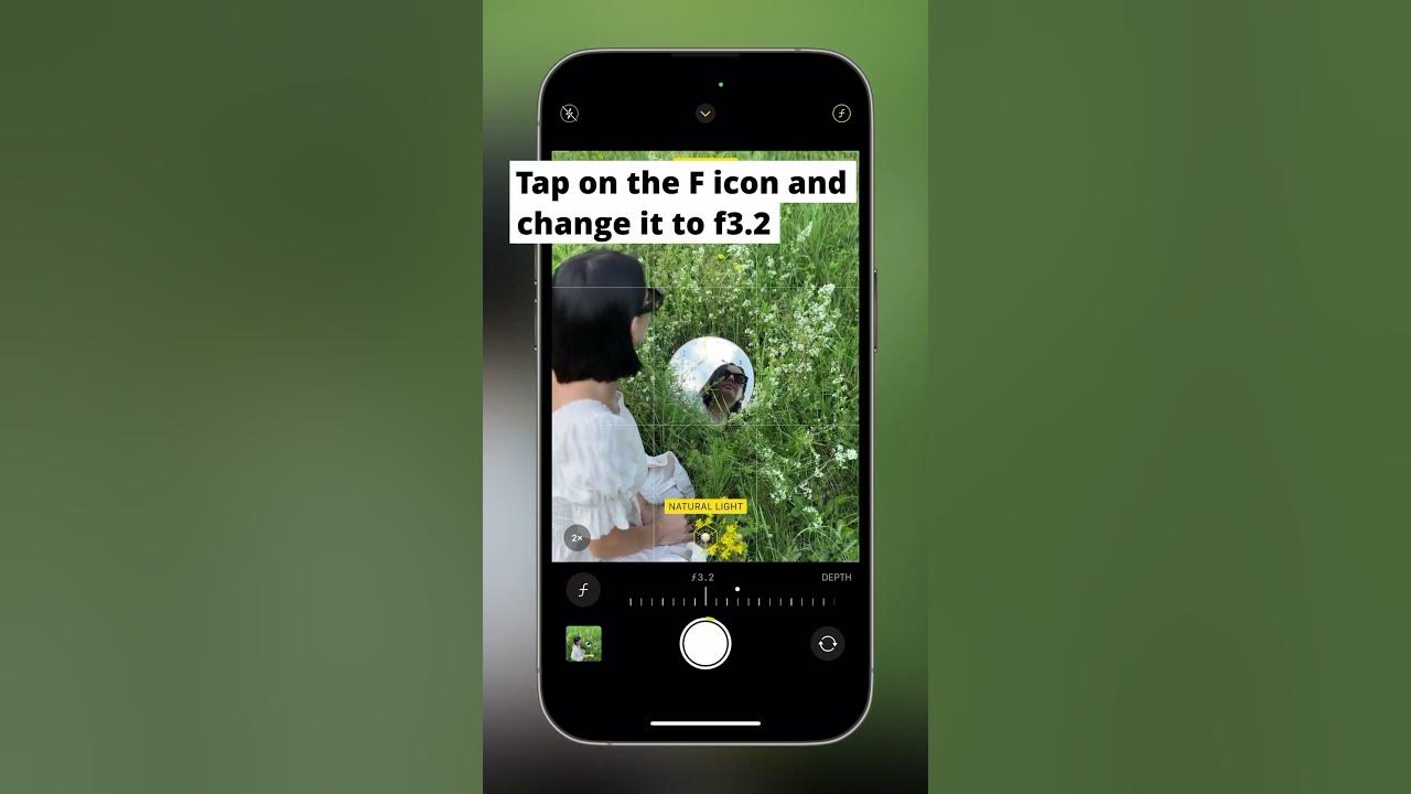 Give your portraits a unique twist with this simple hack!😍 #iphonephotographyschool #iphonecamera