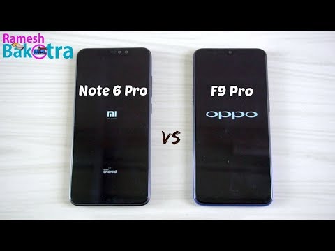 Redmi Note 6 Pro vs Oppo F9 Pro SpeedTest and Camera Comparison