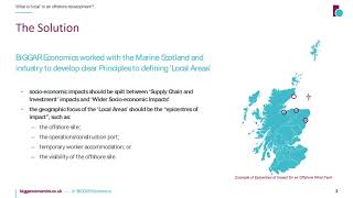 What is 'local' to an offshore development