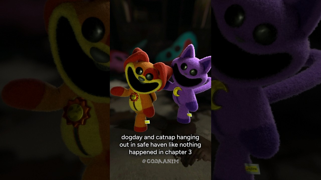 CATNAP AND DOGDAY ( Poppy Playtime Chapter 4 Animation )