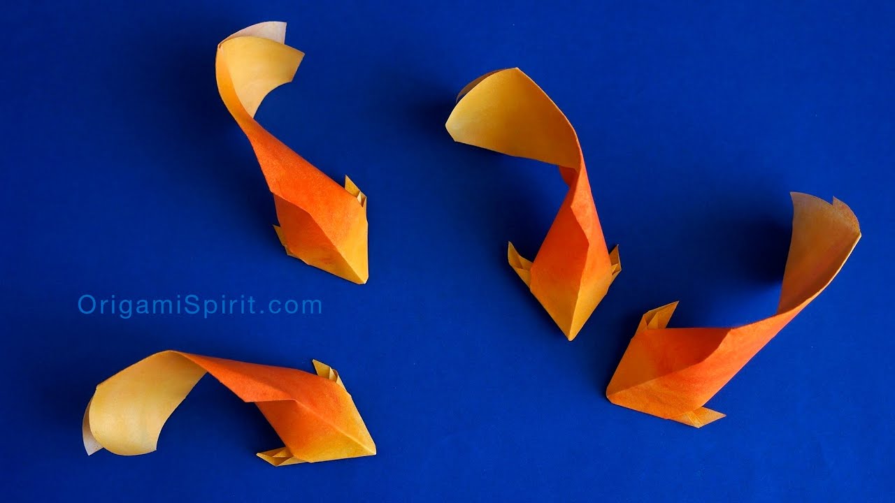 Aprende A Hacer Un Pez Dorado En Origami Súper Fácil