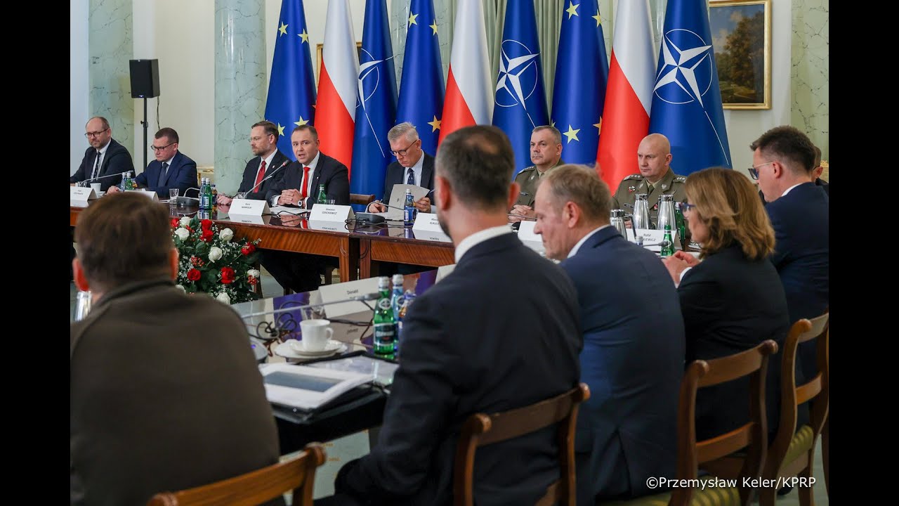 Pałac Prezydencki | Wystąpienie Prezydenta Karola Nawrockiego otwierające posiedzenie RBN