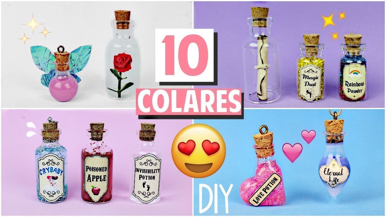DIY: COLARES INCRÍVEIS DE MINI GARRAFINHAS #2