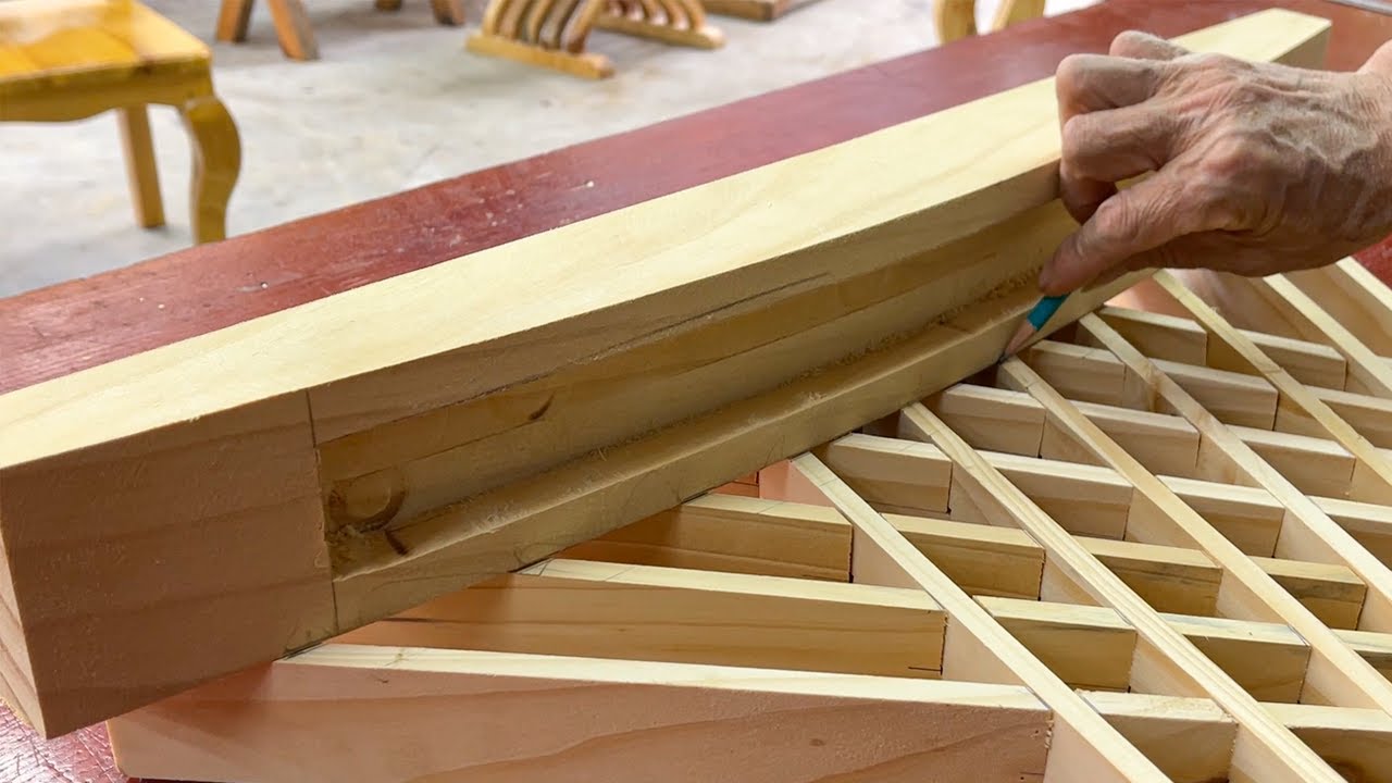 Simple Woodworking Craftsman // Extremely Creative And Interesting Design Idea From Wooden Strips