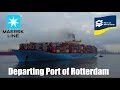 Container Ship Vlog #15 (Maersk Ship Departing Rotterdam)
