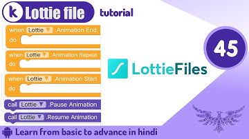 Kodular Lottie File Design & Block tutorial |Kodular tutorial | Tutorial no.45