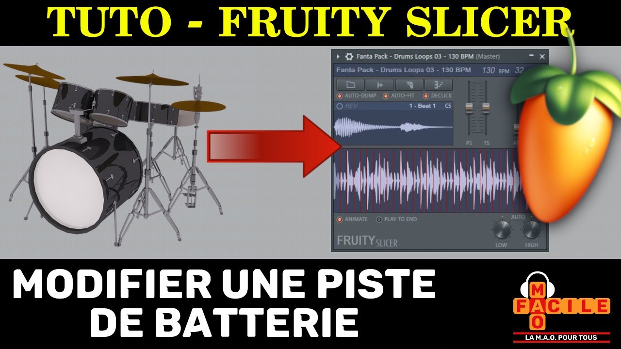 Comment Faire une Variante d'une Drum Loops avec le Fruity Slicer - YouTube