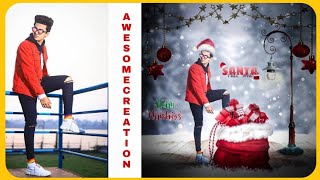 PicsArt New Santa Claus&marry Christmas Hat photo editing 2021 ||Happy Christmas Day Photo Editing, screenshot 3