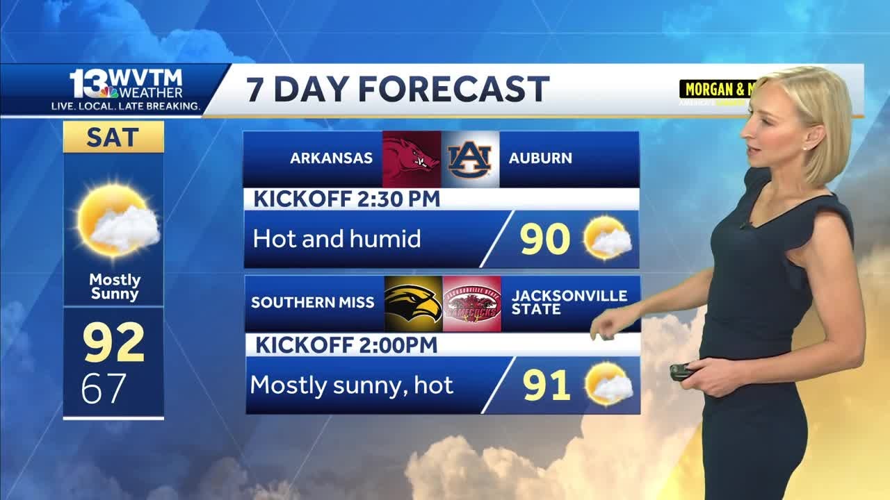 Temperatures continue to climb across Central Alabama heading into the ...