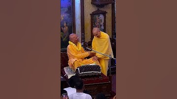 HH Radhanath Swami Maharaj and HH Bhakti Rasamrita Swami Maharaj at ISKCON Chowpatty