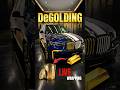 ASMR BMW X7 DeGolding 🏎️ Removing Gold Vinyl for White Style [LIVE]