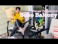 DIY Balcony/Patio Makeover | Boho Design for Small Spaces/Budget Friendly!