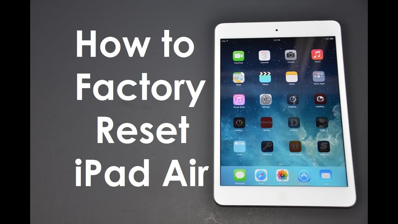 How to Factory Reset / Master Wipe iPad / iPhone iOS9 iOS9 iOS9