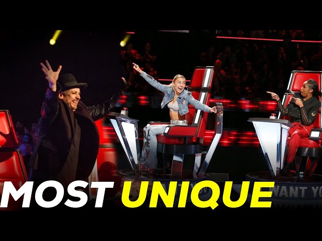 MOST UNIQUE COVERS ON THE VOICE EVER | MIND BLOWING class=