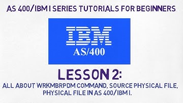 AS 400 tutorial for Beginners | Lesson 2 | Source Physical File, Physical File, WRKMBRPDM in Detail