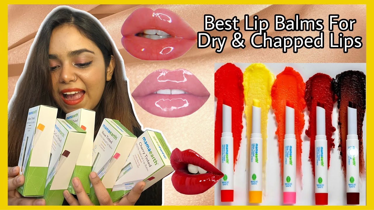 Review & Swatches of Mamaearth Natural Lip balms Best Lip balms for