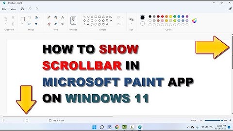 How to Fix Scrollbar isn’t Showing in Microsoft Paint on Windows 11