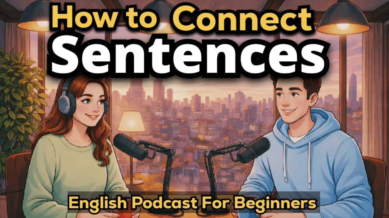 How to Connect Sentences in English | Easy English Conversation | Podcast for Beginners