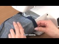 Brother HF37 &amp; HF27 Tutorial &quot;Take up the Hem of Jeans&quot;