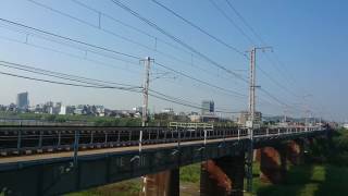EF210-106 1086レ 旭川橋梁付近通過