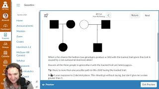 Wk2e-Fri: Exam 2 Questions 10 - 12. Pedigree analysis