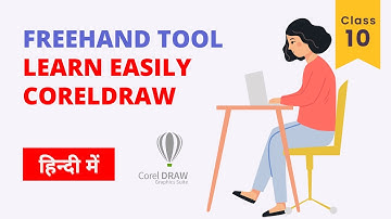 How to Use Freehand Tool in CorelDraw | Corel Draw Tools Tutorial in Hindi