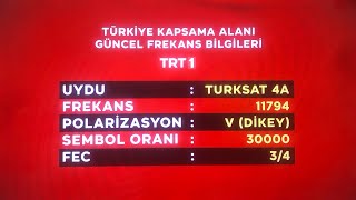 TRT 2024 Frekans ayarı Maç, Futbol, Avrupa Kupası. Canlı Maç izlemek için bu ayarı yapmalısınız.