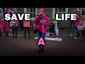 Standing for Safety: Pink Ladies’ ‘Save a Life’ Speech in Huntington 