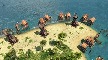 AoE3DE - 2v2 TROPICAL WAR | Multiplayer Gameplay