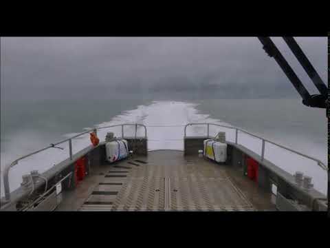 Wind Farm Crew Transfer Vessel at 40 knots. - YouTube