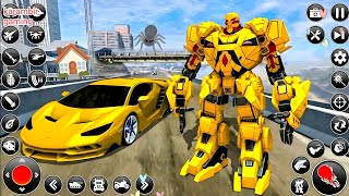 Car & Jet Transformation Robot Fight Game | Flying Police Robot Game 2020 - Android Gameplay #8 screenshot 1