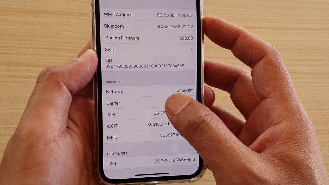 How to find iphone number