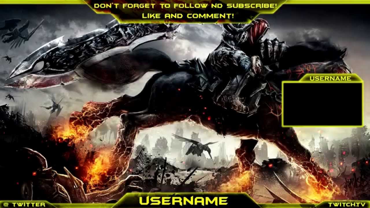 ~FREE~ Twitch 4k Overlay Template 1080p PSD