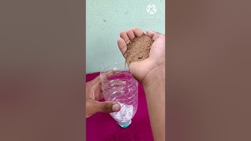 Filtering & drinking dirty water using plastic bottle | water purifier #scienceexperiment