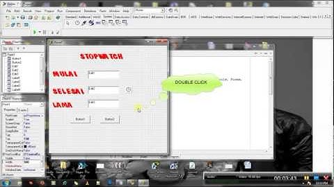 Membuat StopWatch Dengan Menggunakan Borland Delphi 7