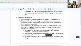 Rocking 7 Steps to a Sale