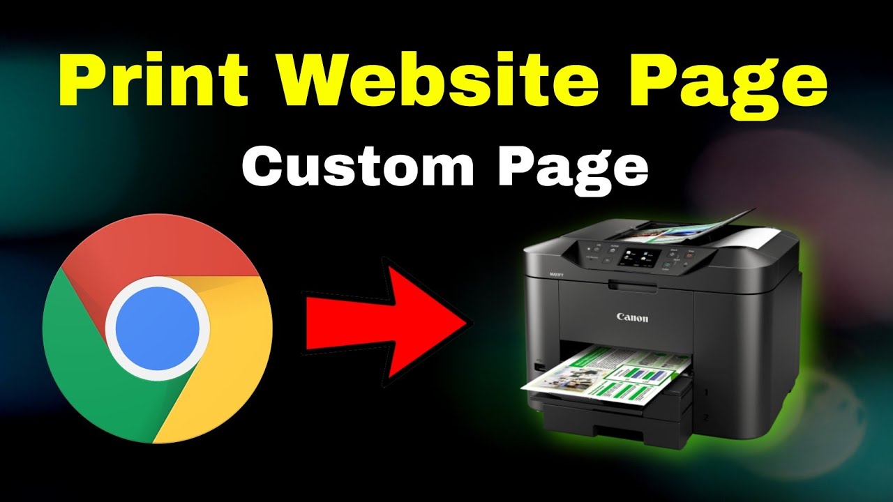 How To Print Custom Page From Website - YouTube