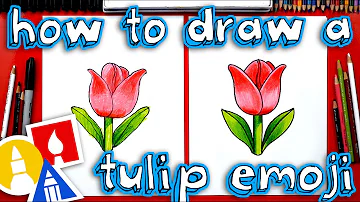How To Draw The Tulip Emoji 🌷