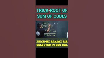 👍SQUARE ROOT OF SUM OF CUBES/SSC/CGL/CHSL/LDC/MTS/GD/ALL COMPETITIVE EXAMS