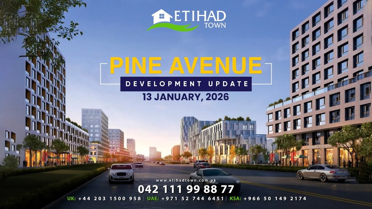 Development work of Pine Avenue Road connecting Etihad Town Phase - II & Phase III | Jan 14, 2026
