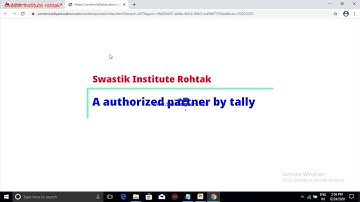 HOW TO OPEN E CONTENT IN TALLY EDUCATION