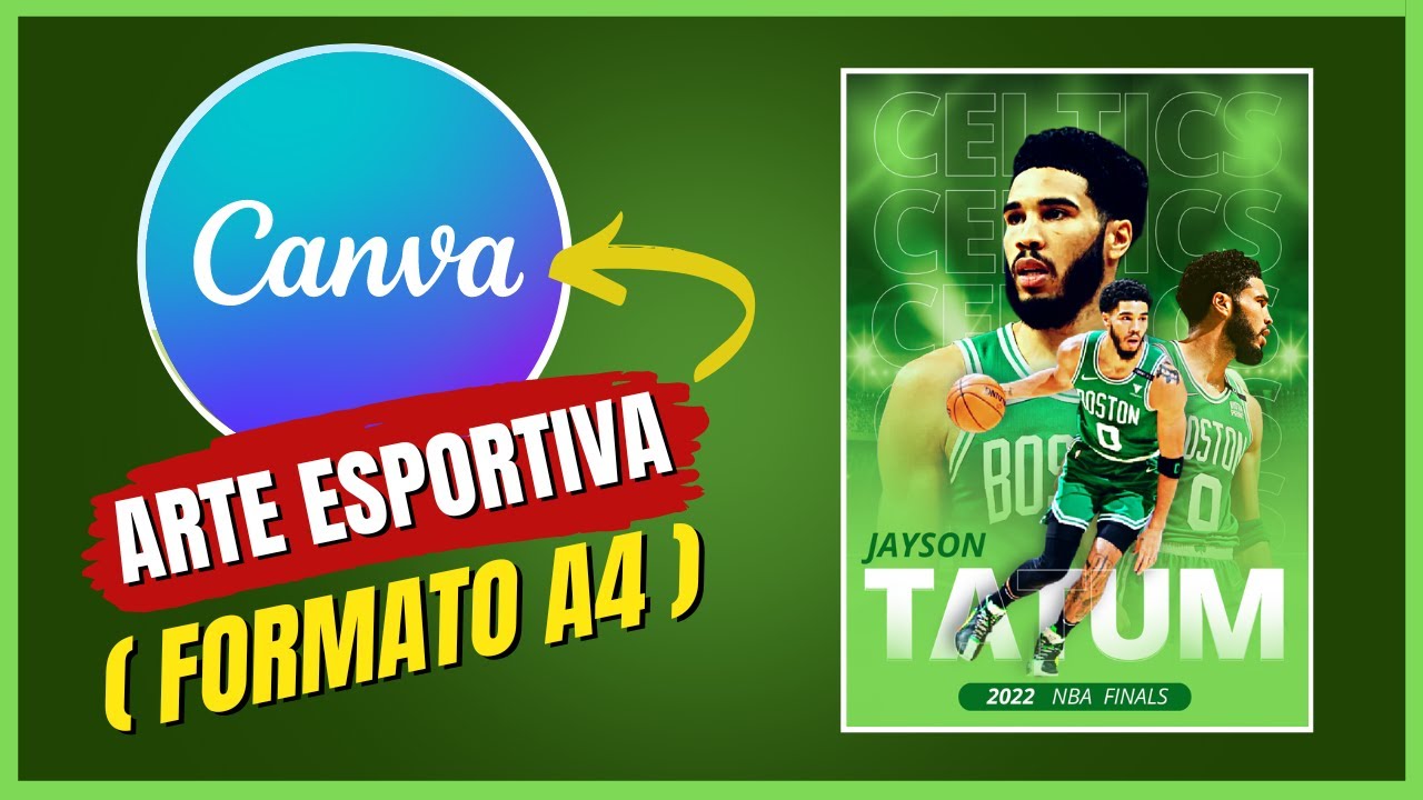 CRIANDO CARTAZ ESPORTIVO PROFISSIONAL NO CANVA GRÁTIS
