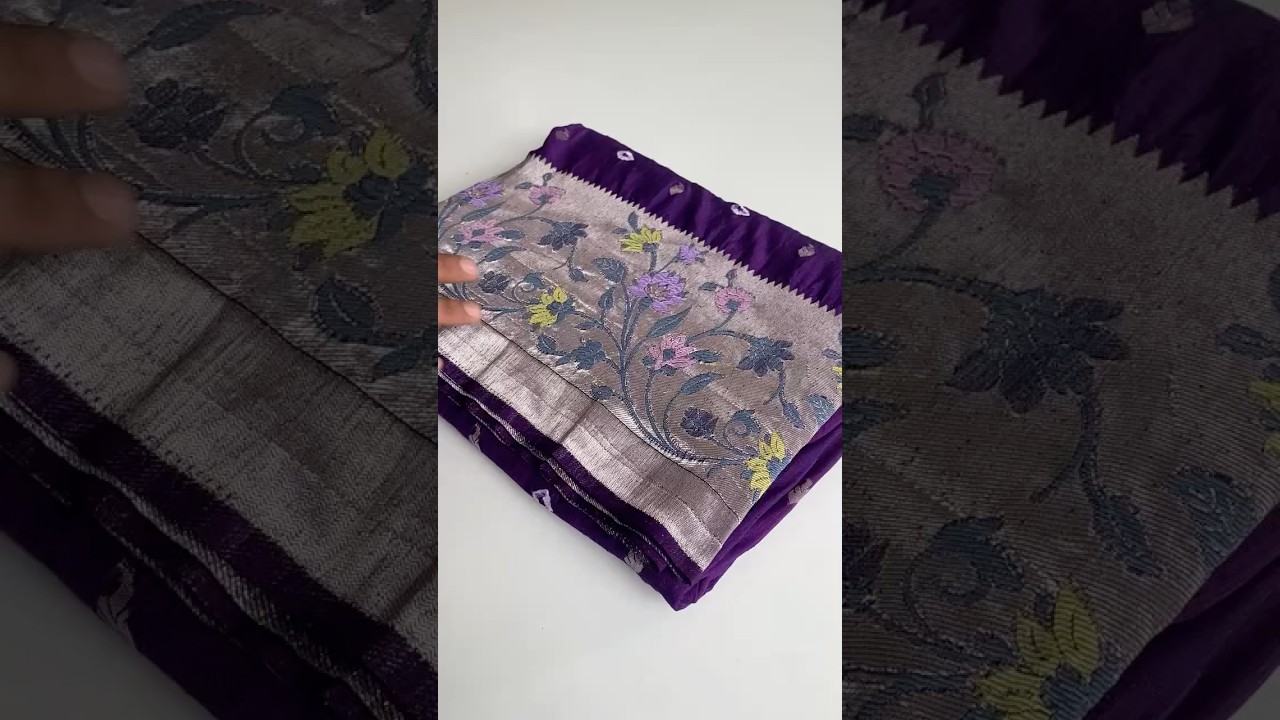 Viscose Raw Silk Bandhej Printed Paithani Saree