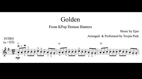 Huntrix – "Golden" KPop Demon Hunters Violin Cover (Sheet Music)