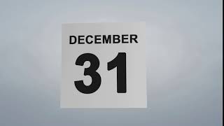 Calendar new year celebration