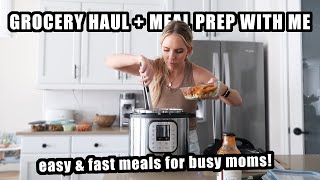 Day In The Life of a Mom + Meal Prep With Me! / Busy Mom Meals, Grocery Haul, Healthy Meals