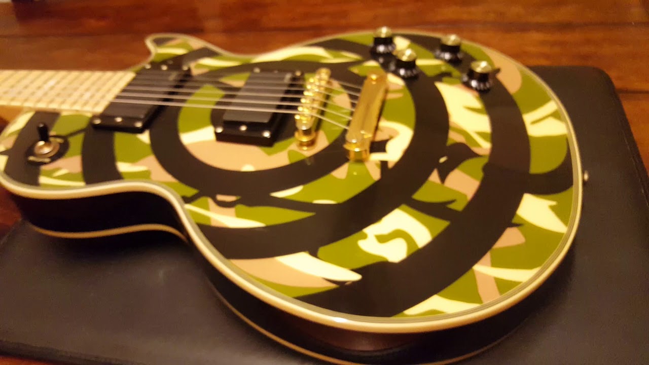 ZAKK WYLDE LES PAUL CAMO LIMITED EDITION EPIPHONE GIBSON LES PAUL