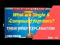 What are Single & Compound Numbers in Numerology? Their brief explanation.