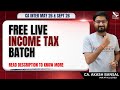 INCOME TAX | Day 2 | Ch - 1 Basics of Income Tax (Part 2) | FREE Live Batch | CA Inter | May2026